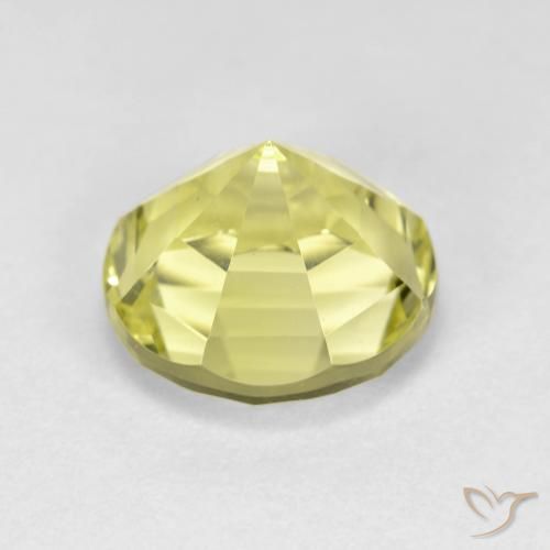 Quartz Gemstone in 10 mm (calibrated) Size for Sale, Quartz Stone in Medium-Light Yellow Color