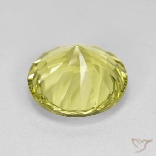 Quartz Gemstone in 12 mm (calibrated) Size for Sale, Quartz Stone in Lemon Yellow Color