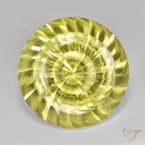14.85ct Natural Laguna Yellow Quartz, Round, VVS