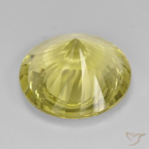 Quartz Gemstone in 18 mm (calibrated) Size for Sale, Quartz Stone in Laguna Yellow Color