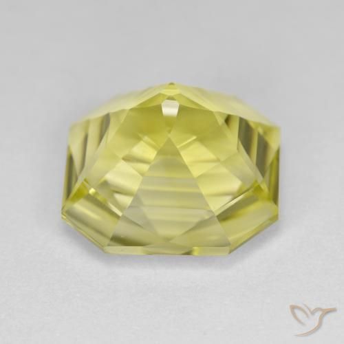 Quartz Gemstone in 12 x 12 mm (calibrated) Size for Sale, Quartz Stone in Light Pineapple Yellow Color