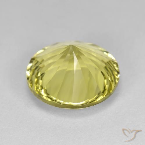 Quartz Gemstone in 12 mm (calibrated) Size for Sale, Quartz Stone in Medium Yellow Color