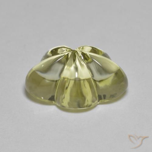 Quartz Gemstone in 14.1 x 10.2 mm Size for Sale, Quartz Stone in Medium Yellow Color