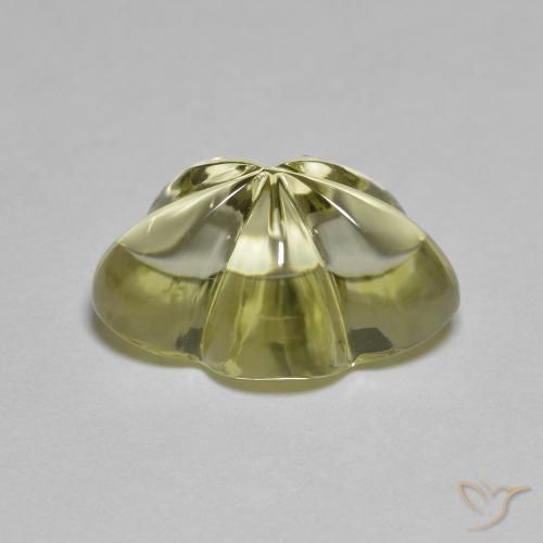 Quartz Gemstone in 14.1 x 10.1 mm Size for Sale, Quartz Stone in Medium Yellow Color