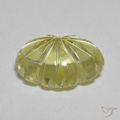 Quartz Gemstone in 16 x 12 mm (calibrated) Size for Sale, Quartz Stone in Medium Yellow Color