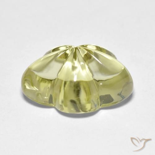 Quartz Gemstone in 16 x 12 mm (calibrated) Size for Sale, Quartz Stone in Medium Yellow Color