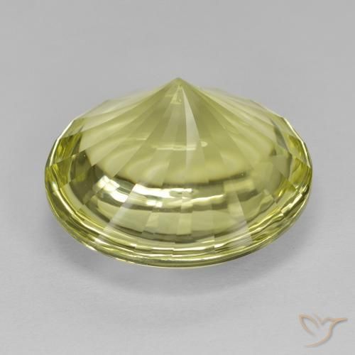 Quartz Gemstone in 16 mm (calibrated) Size for Sale, Quartz Stone in Yellow Green Color