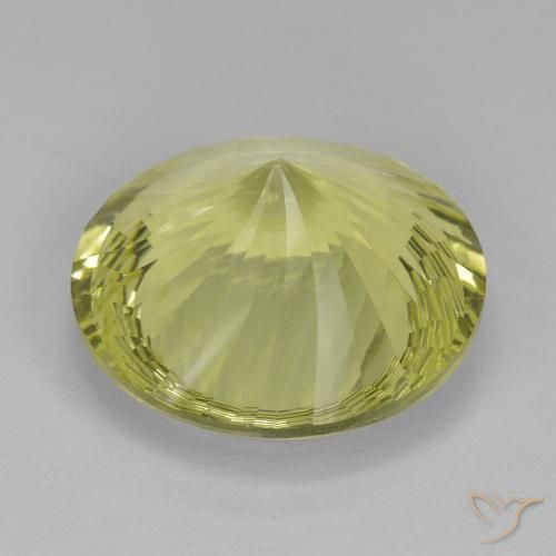 Quartz Gemstone in 16 mm (calibrated) Size for Sale, Quartz Stone in Lemon Yellow Color