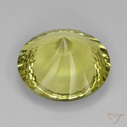 Quartz Gemstone in 16 mm (calibrated) Size for Sale, Quartz Stone in Medium Yellow Color
