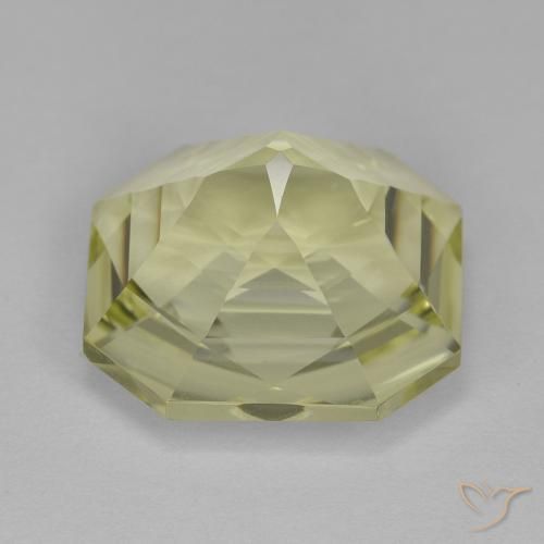 Quartz Gemstone in 14 x 14 mm (calibrated) Size for Sale, Quartz Stone in Light Yellow Color