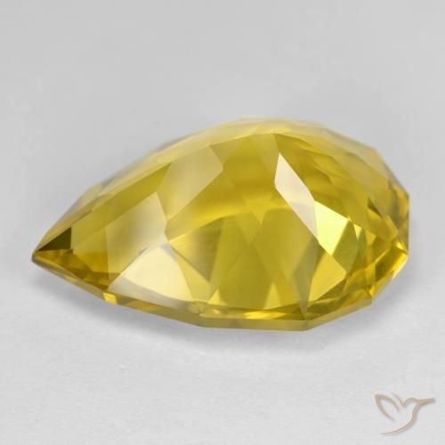 Quartz Gemstone in 23.5 x 17.2 mm Size for Sale, Quartz Stone in Light Honey Yellow Color