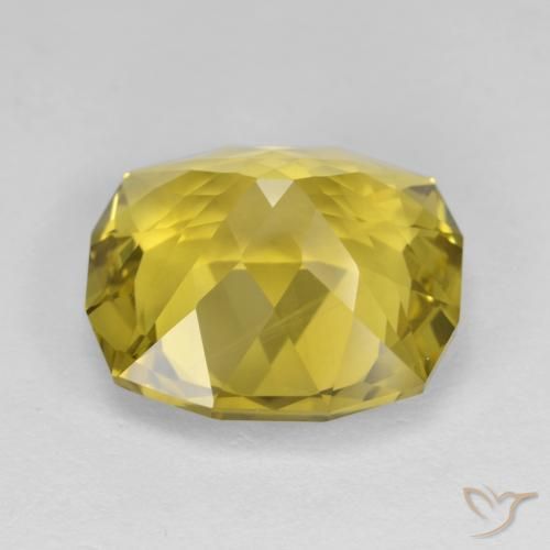 Quartz Gemstone in 14 x 14 mm (calibrated) Size for Sale, Quartz Stone in Medium Yellow Color