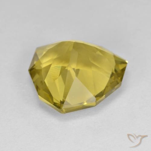 Quartz Gemstone in 12 x 12 mm (calibrated) Size for Sale, Quartz Stone in Medium Yellow Color