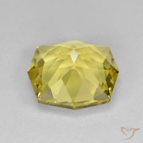 Quartz Gemstone in 11.5 x 11.4 mm Size for Sale, Quartz Stone in Very Light Honey Yellow Color