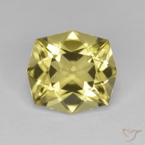 4.71ct Natural Light Yellow Quartz, Emerald Cut, VVS-VS