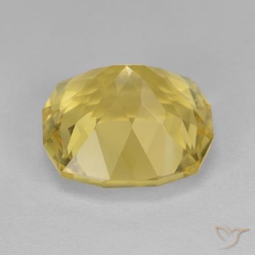 Quartz Gemstone in 13 x 13 mm (calibrated) Size for Sale, Quartz Stone in Light Golden-Yellow Color
