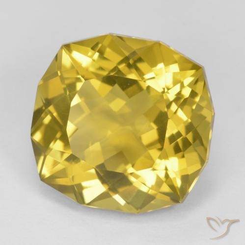 15.19 ct Yellow Quartz Stone, Natural Quartz in Fancy Cut Shape for Sale