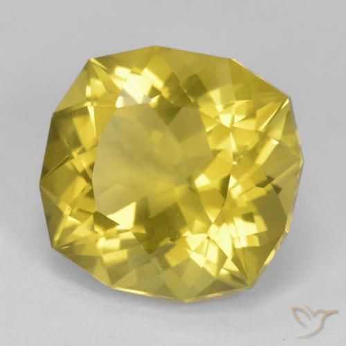 17.40 ct Yellow Quartz Stone, Natural Quartz in Fancy Cut Shape for Sale
