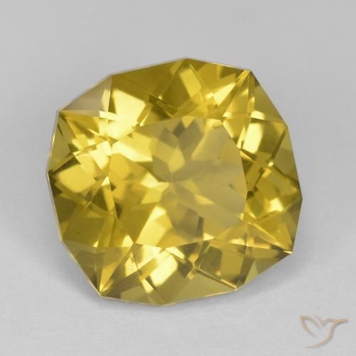 9.43 ct Yellow Quartz Stone, Natural Quartz in Fancy Cut Shape for Sale