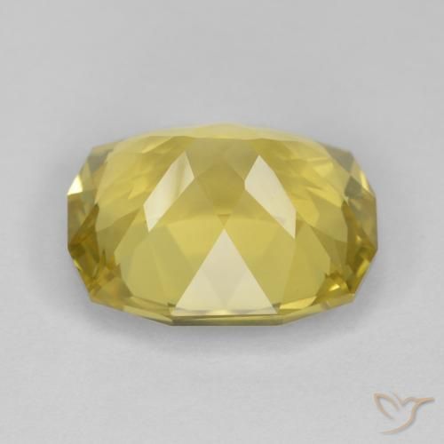 Quartz Gemstone in 14 x 12 mm (calibrated) Size for Sale, Quartz Stone in Mustard Yellow Color