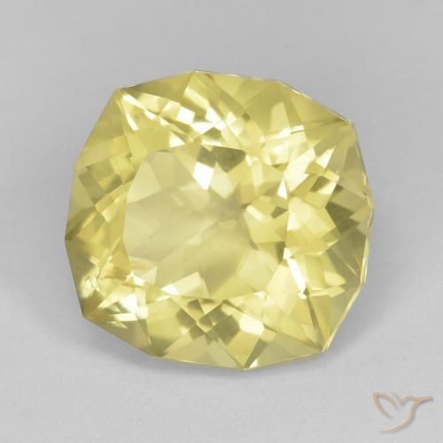 12.04 ct Yellow Quartz Stone, Natural Quartz in Fancy Cut Shape for Sale
