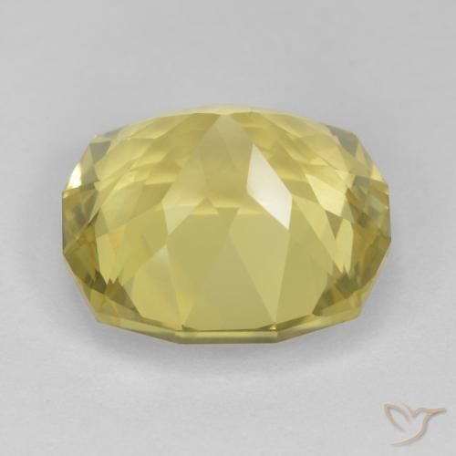 Quartz Gemstone in 15.1 x 14.4 mm Size for Sale, Quartz Stone in Tuscany Yellow Color