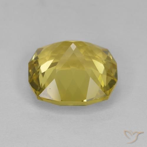 Quartz Gemstone in 12 x 12 mm (calibrated) Size for Sale, Quartz Stone in Pale Yellow Color