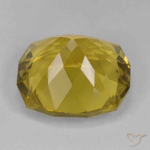 Quartz Gemstone in 16 x 16 mm (calibrated) Size for Sale, Quartz Stone in Light Honey Yellow Color