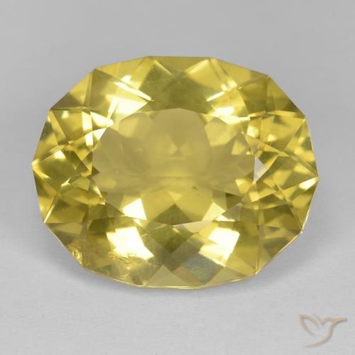 17.24ct Natural Mustard Yellow Quartz, Fancy, VS