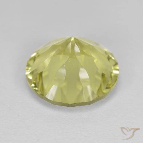 Quartz Gemstone in 12 mm (calibrated) Size for Sale, Quartz Stone in Medium Yellow Color