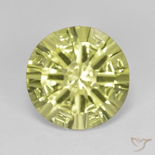 5.35ct Natural Lemon Yellow Quartz, Round, VVS