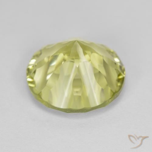 Quartz Gemstone in 12 mm (calibrated) Size for Sale, Quartz Stone in Lemon Yellow Color
