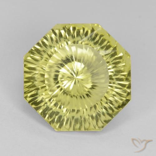 8.71ct Natural Lemon Yellow Quartz, Emerald Cut, VVS