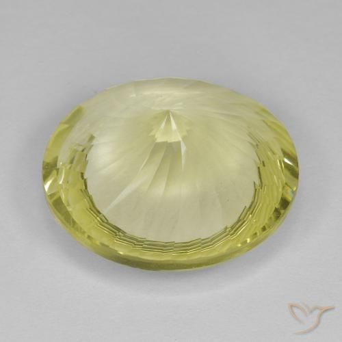 Quartz Gemstone in 16 mm (calibrated) Size for Sale, Quartz Stone in Medium Yellow Color