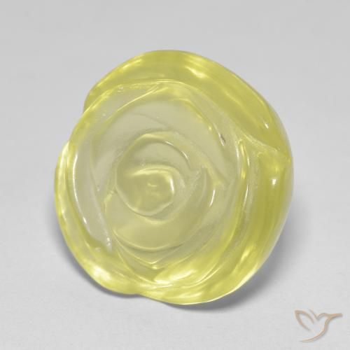 16.97ct Natural Laguna Yellow Quartz, Flower Cut, Transparent