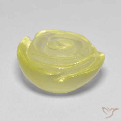 Quartz Gemstone in 17.4 x 16.8 mm Size for Sale, Quartz Stone in Laguna Yellow Color