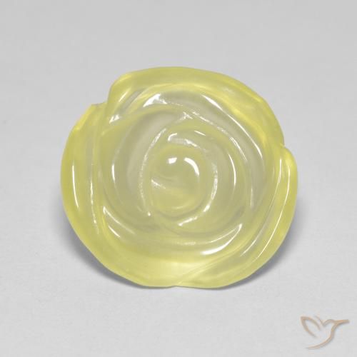 8.90ct Natural Laguna Yellow Quartz, Flower Cut, Transparent