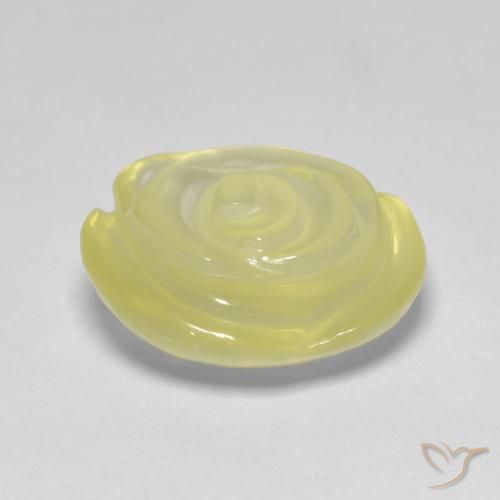 Quartz Gemstone in 14.6 x 14.2 mm Size for Sale, Quartz Stone in Laguna Yellow Color