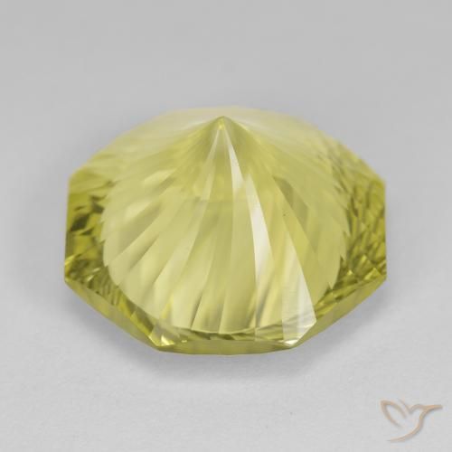 Quartz Gemstone in 16 x 16 mm (calibrated) Size for Sale, Quartz Stone in Medium Yellow Color