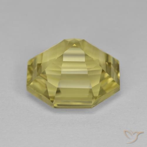 Quartz Gemstone in 12 x 12 mm (calibrated) Size for Sale, Quartz Stone in Light Pineapple Yellow Color