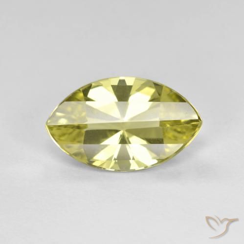 2.62ct Natural Medium Yellow Quartz, Marquise, VVS