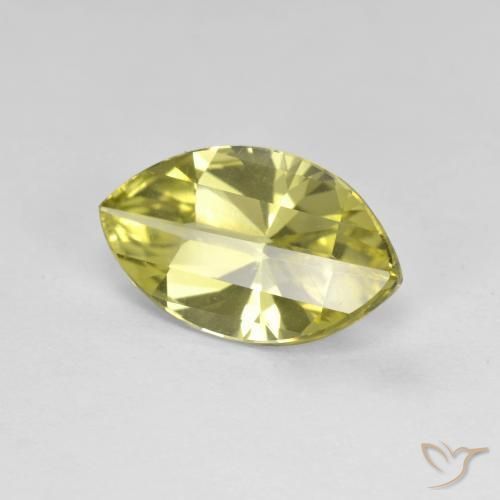 2.62 ct Yellow Quartz Stone, Natural Quartz in Marquise Concave Cut Shape for Sale