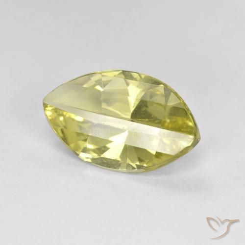 2.52 ct Yellow Quartz Stone, Natural Quartz in Marquise Concave Cut Shape for Sale