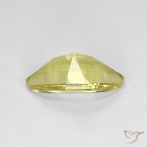 Quartz Gemstone in 13.1 x 8 mm Size for Sale, Quartz Stone in Light Pineapple Yellow Color