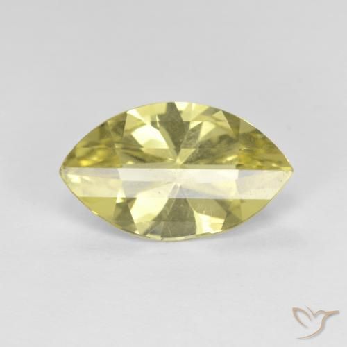 2.19ct Natural Light Yellow Quartz, Marquise, VVS