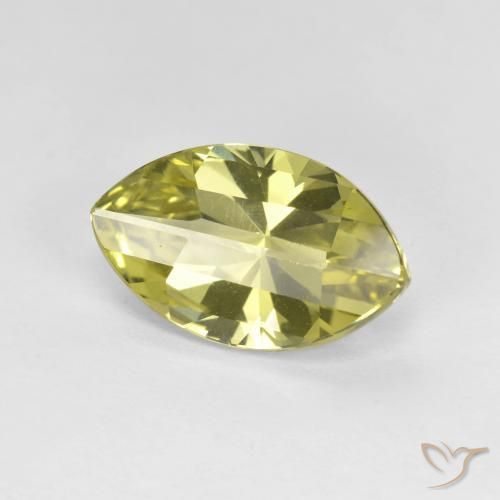 2.74 ct Yellow Quartz Stone, Natural Quartz in Marquise Concave Cut Shape for Sale