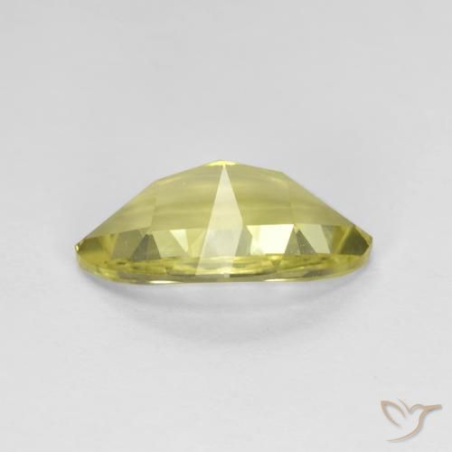 Quartz Gemstone in 13.1 x 8.1 mm Size for Sale, Quartz Stone in Light Yellow Color