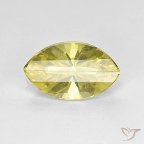 2.70ct Natural Medium Yellow Quartz, Marquise, VVS