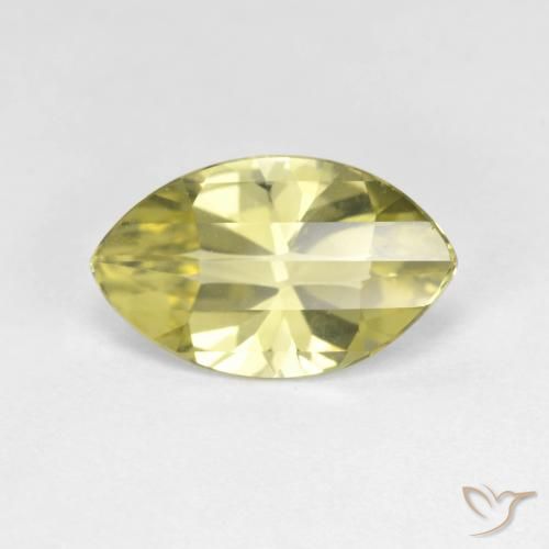2.55ct Natural Pineapple Yellow Quartz, Marquise, VVS