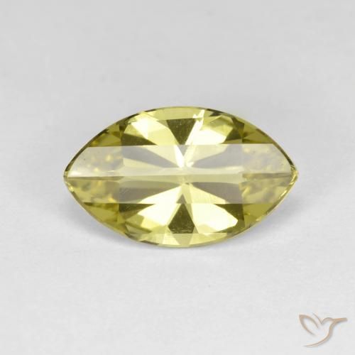 2.58ct Natural Light Yellow Quartz, Marquise, VVS